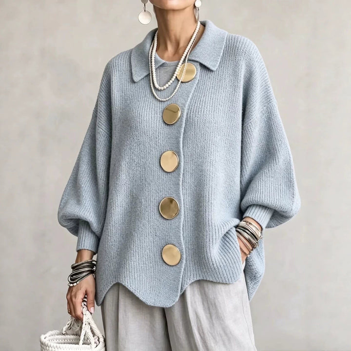 Willa | Oversized Button Knit Cardigan