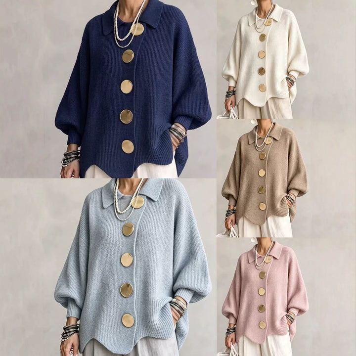 Willa | Oversized Button Knit Cardigan
