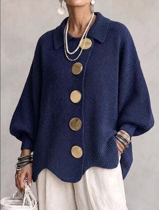 Willa | Oversized Button Knit Cardigan