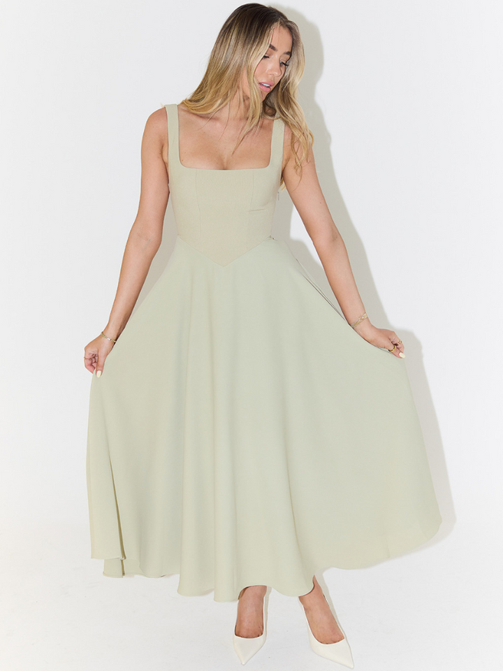 MELISA | Elegant Midi Dress with Feminine Silhouette