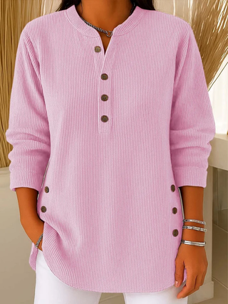 Livia | Cozy Sweater with Subtle Button Details