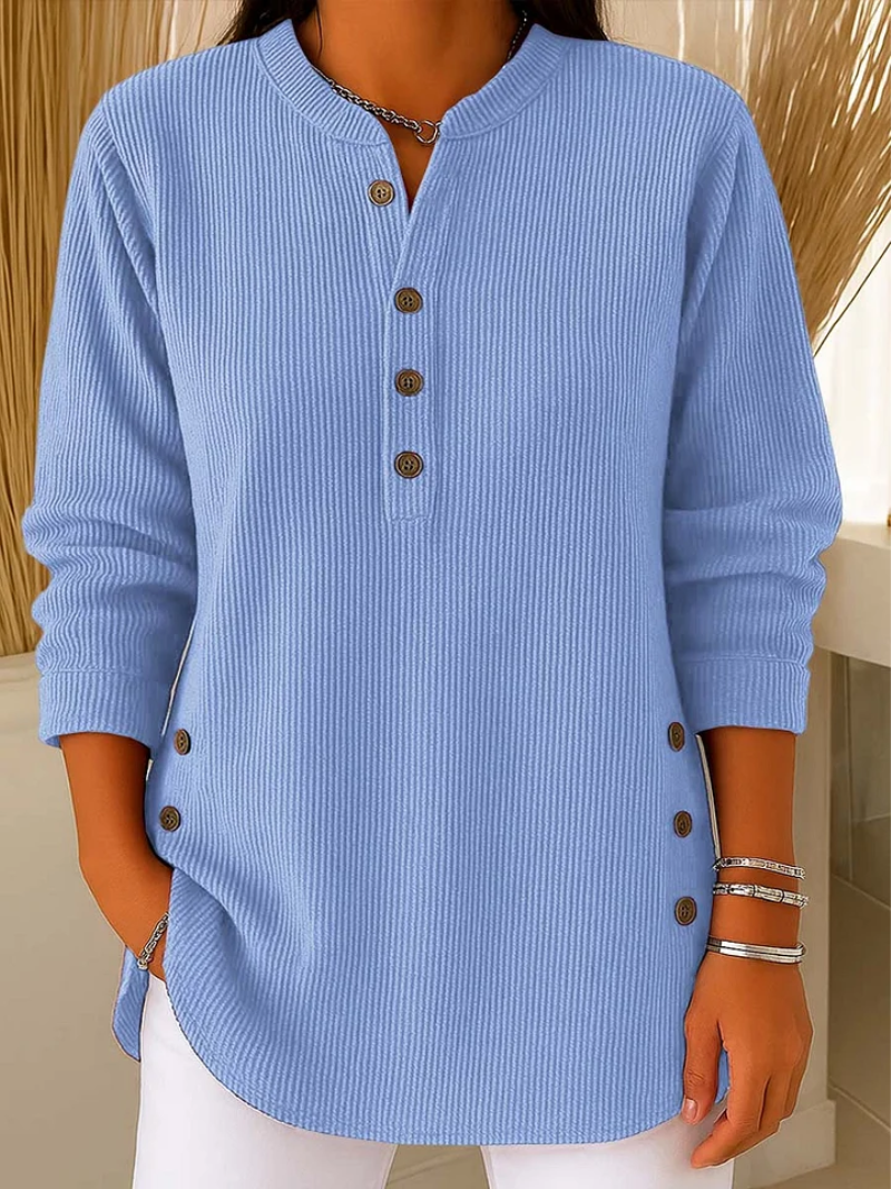 Livia | Cozy Sweater with Subtle Button Details