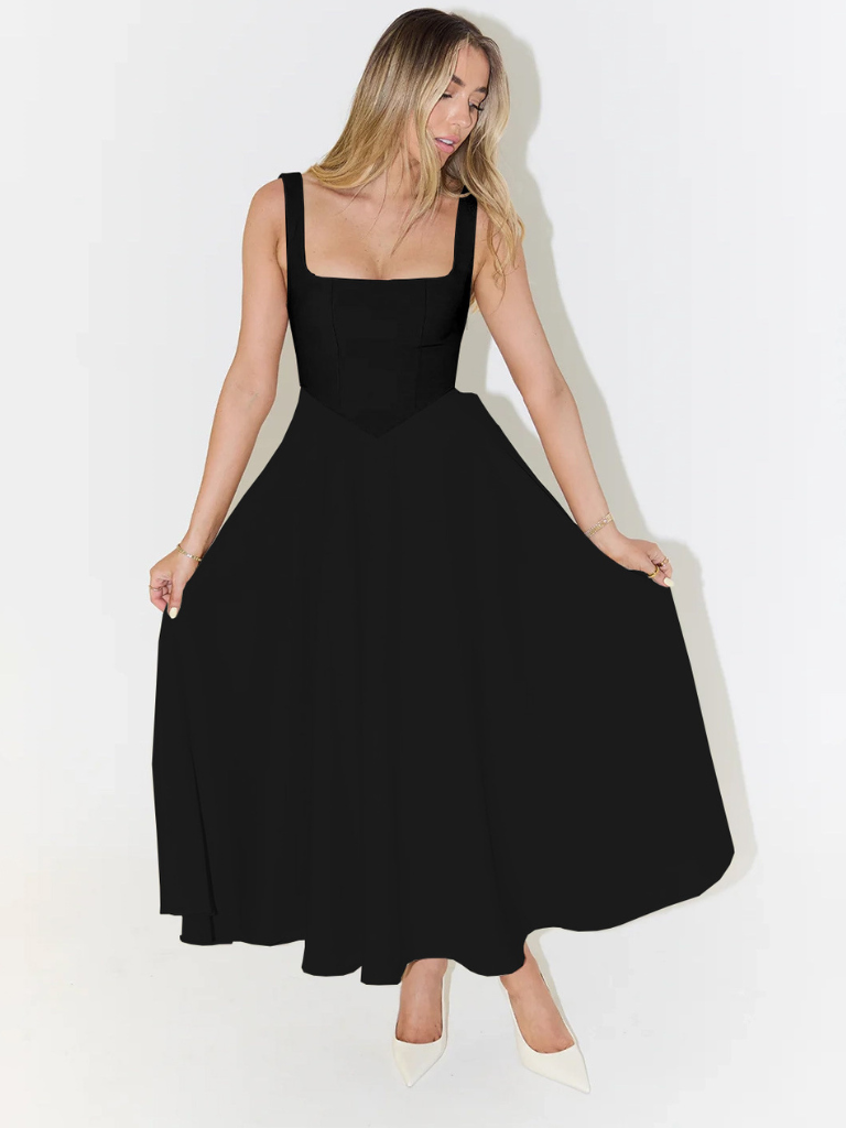 MELISA | Elegant Midi Dress with Feminine Silhouette