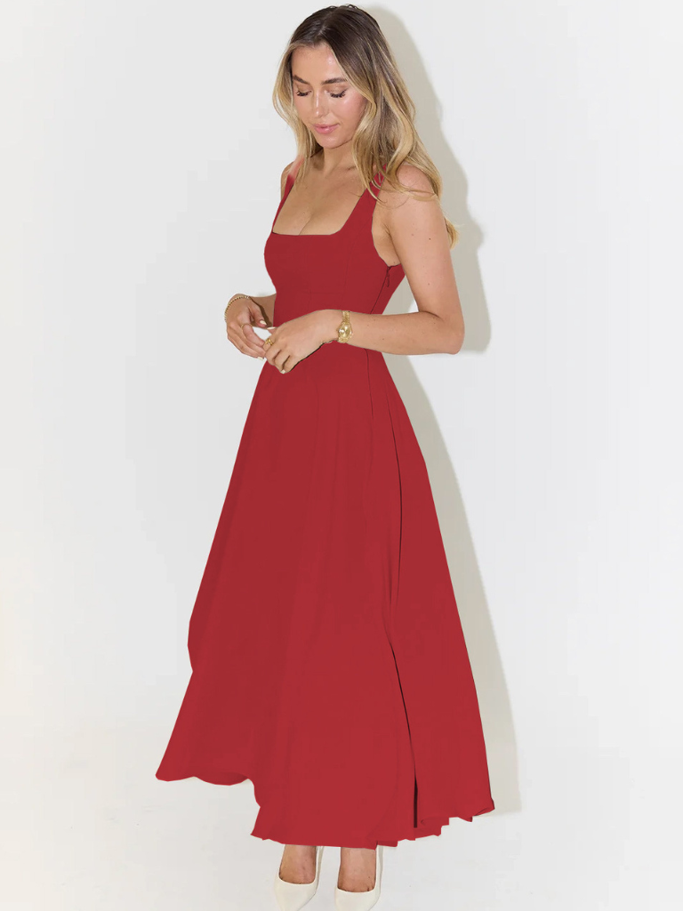 MELISA | Elegant Midi Dress with Feminine Silhouette