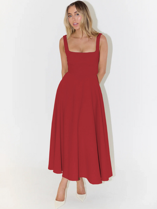 MELISA | Elegant Midi Dress with Feminine Silhouette