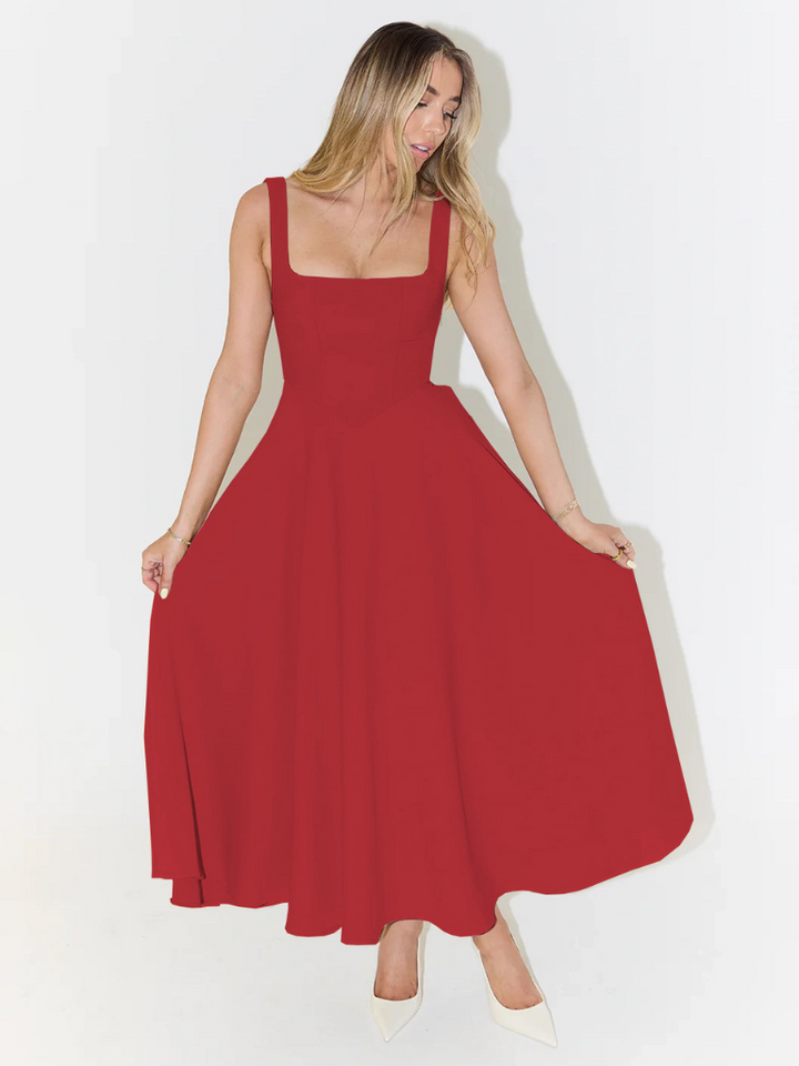MELISA | Elegant Midi Dress with Feminine Silhouette