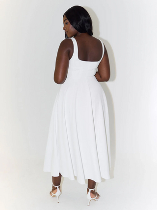 MELISA | Elegant Midi Dress with Feminine Silhouette