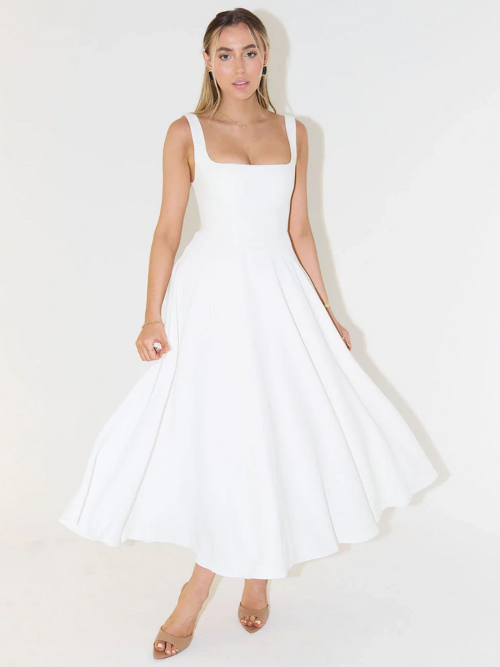 MELISA | Elegant Midi Dress with Feminine Silhouette