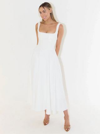 MELISA | Elegant Midi Dress with Feminine Silhouette