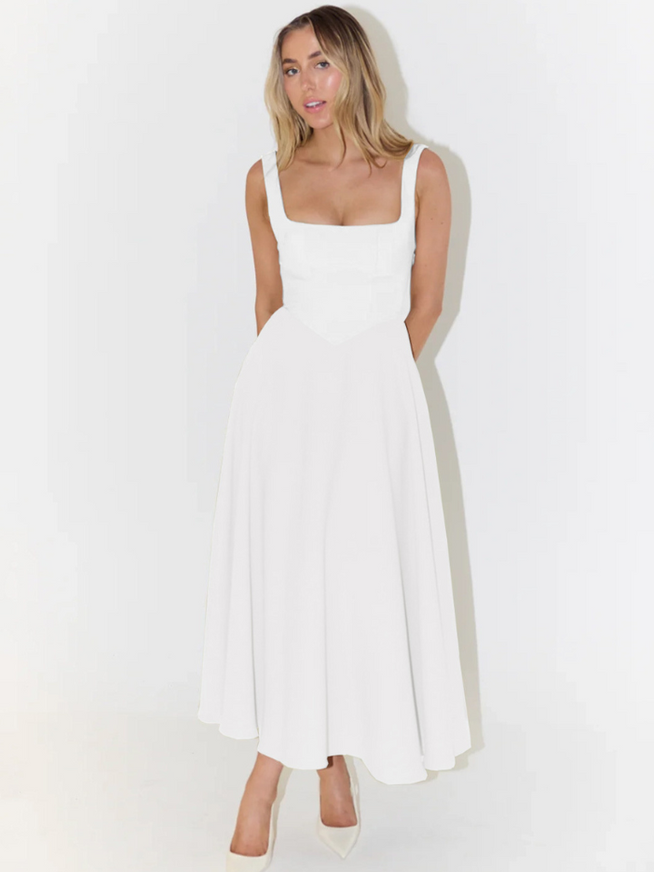 MELISA | Elegant Midi Dress with Feminine Silhouette
