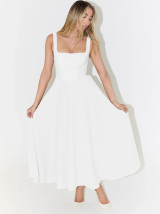 MELISA | Elegant Midi Dress with Feminine Silhouette