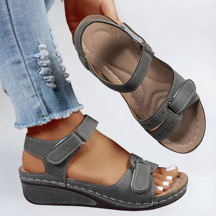 Margot | Strapped Wedge Sandals