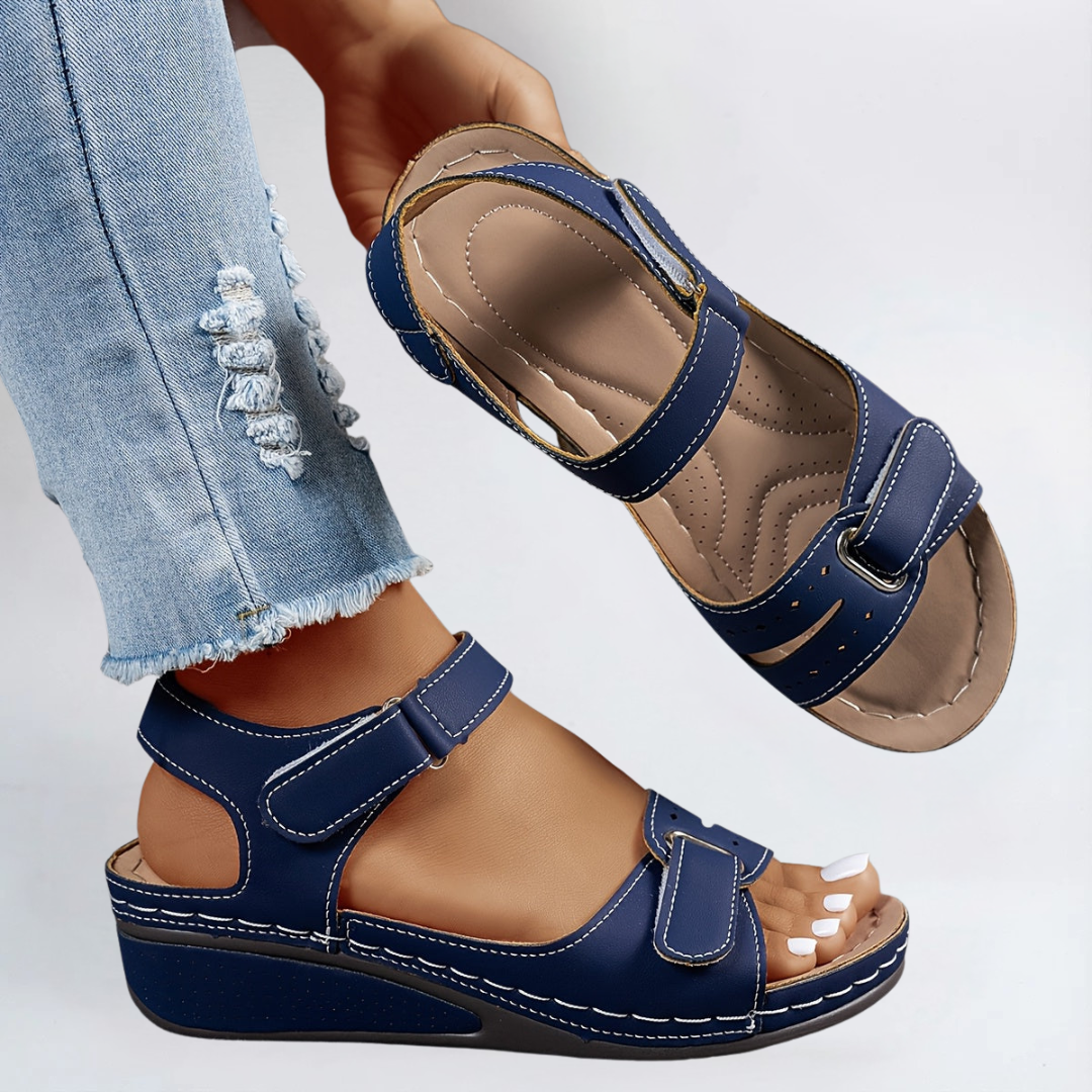 Margot | Strapped Wedge Sandals