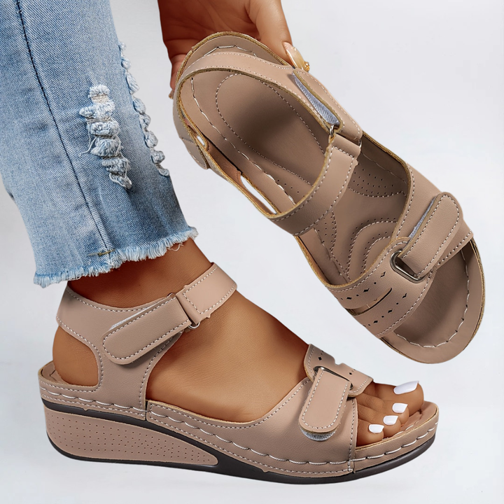 Margot | Strapped Wedge Sandals