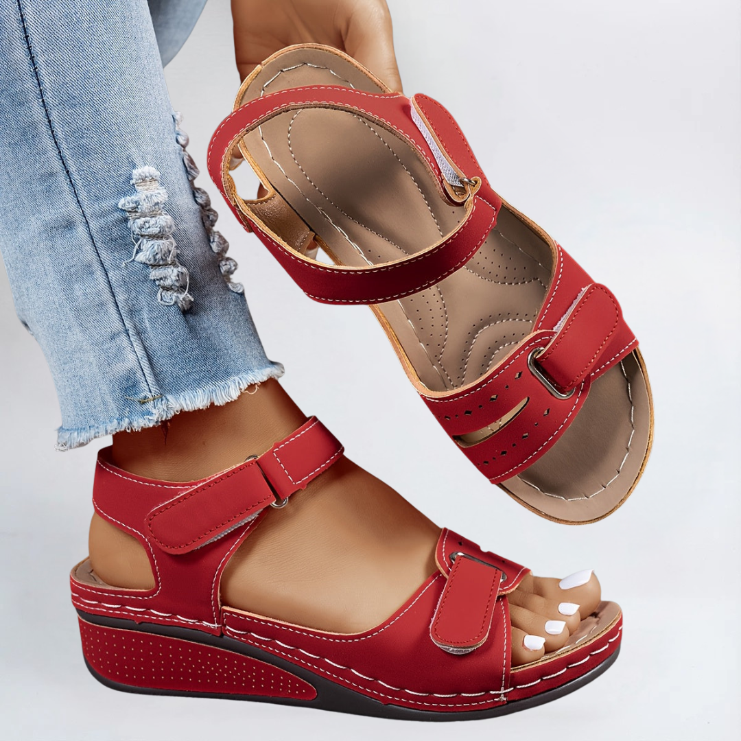 Margot | Strapped Wedge Sandals