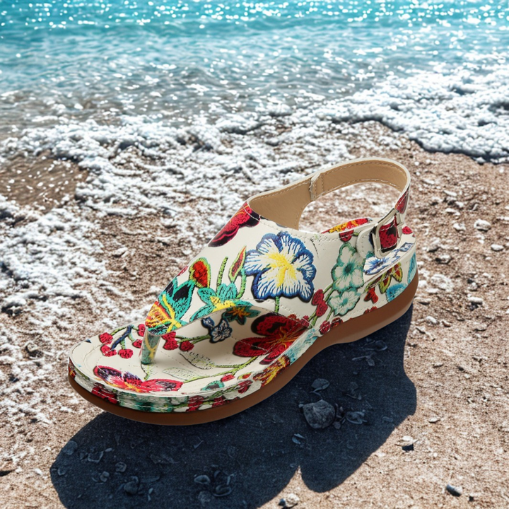 Flow | Floral-Print Sandals