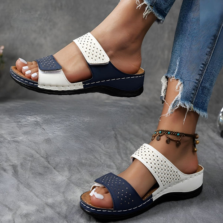 Lynn | Perforated Sandals