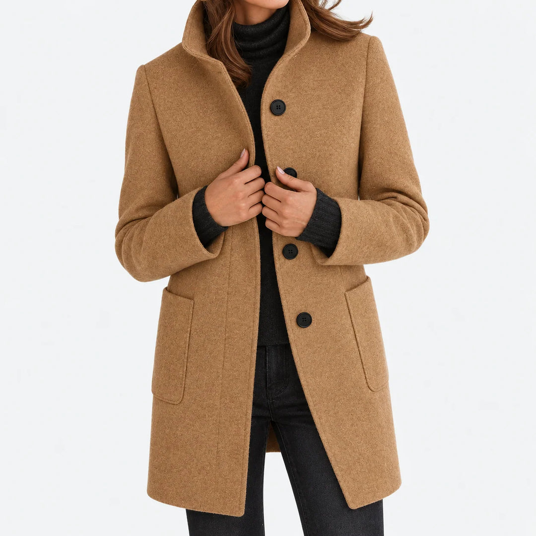 Naomi | Woolen Jacket with High Collar