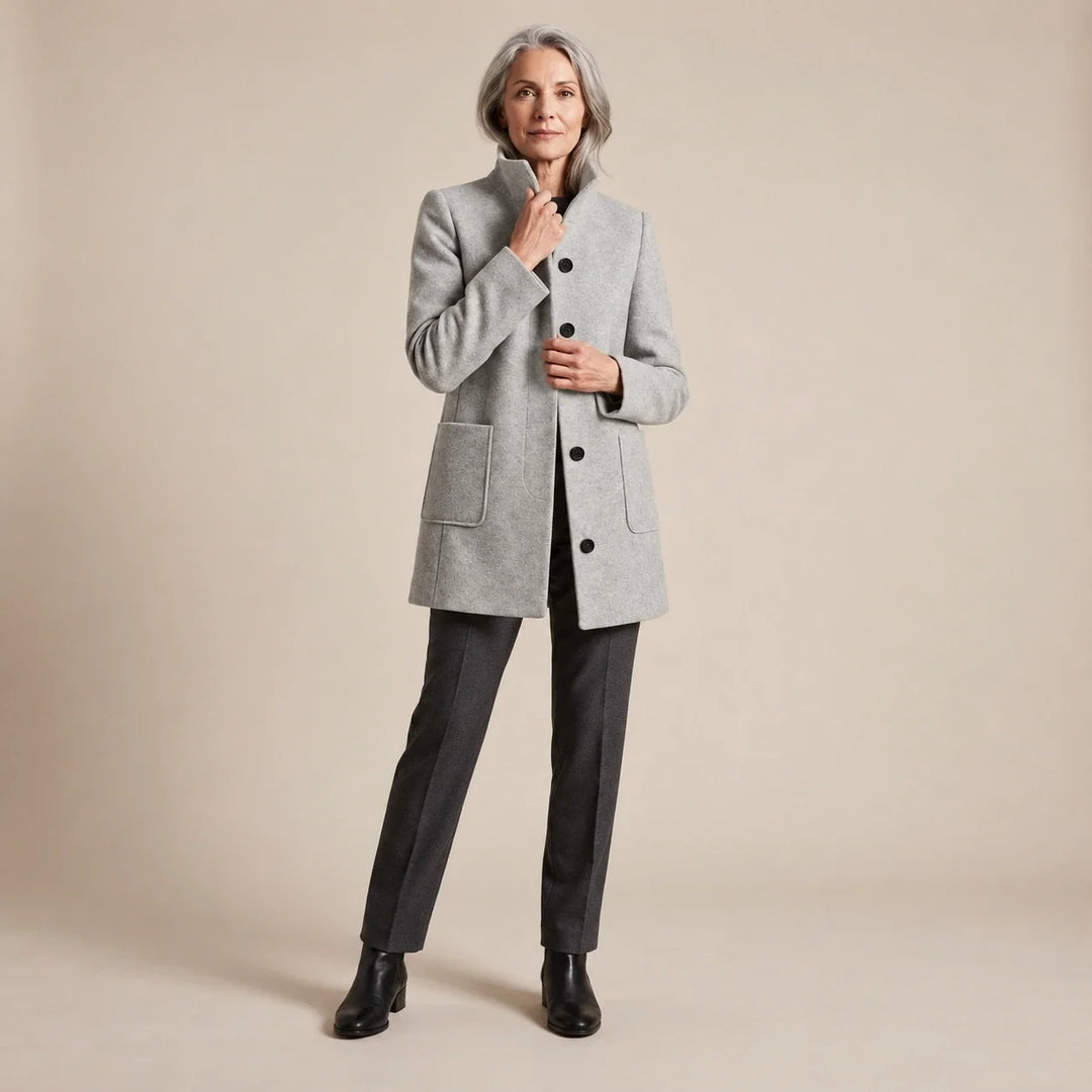 Naomi | Woolen Jacket with High Collar