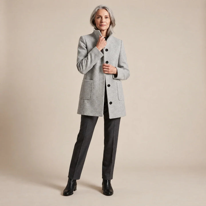 Naomi | Woolen Jacket with High Collar