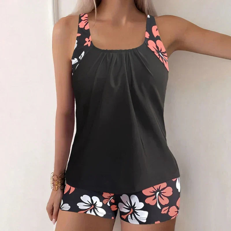 Tatjana | Hibiscus-Print Tankini