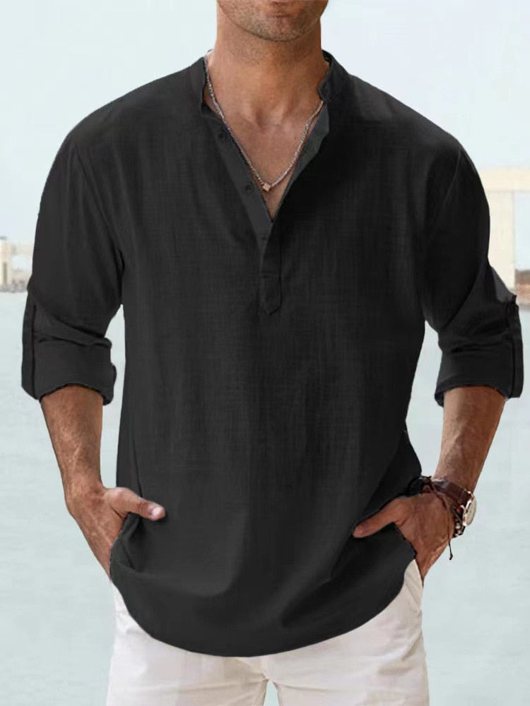 Leo | Breathable Linen Shirt
