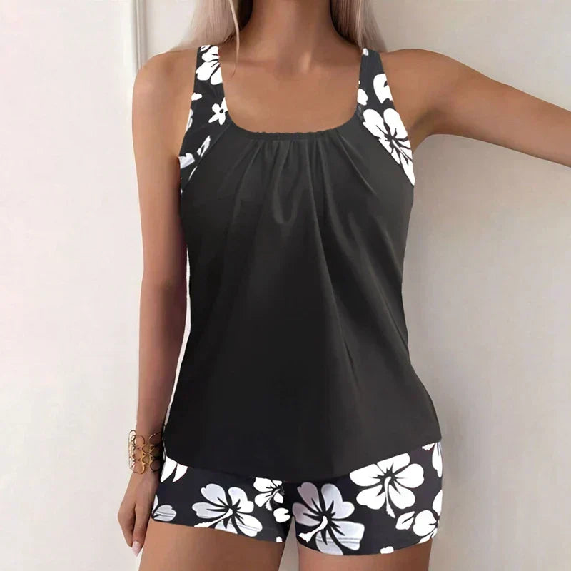 Tatjana | Hibiscus-Print Tankini