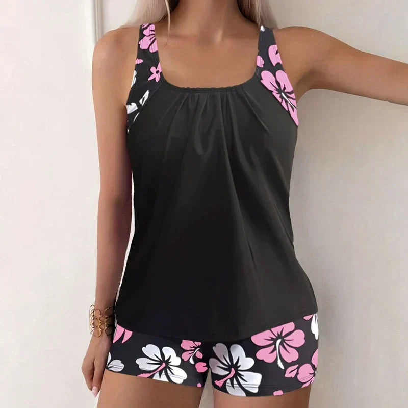 Tatjana | Hibiscus-Print Tankini