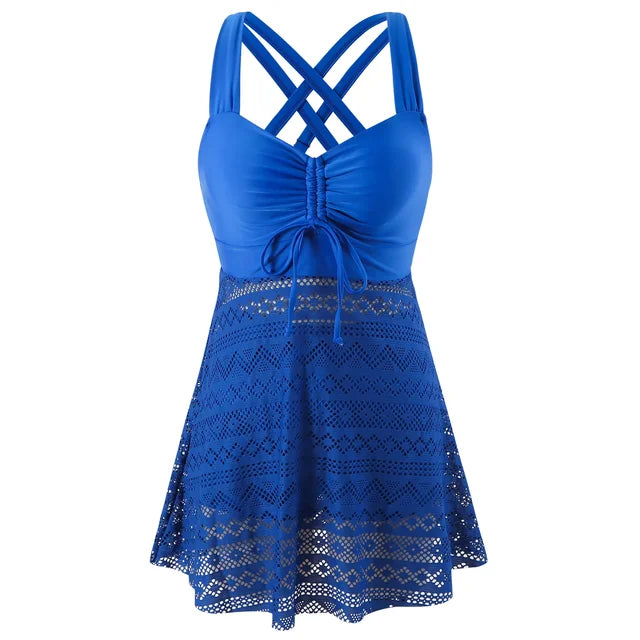Evelin | Tankini with Lace Skirt