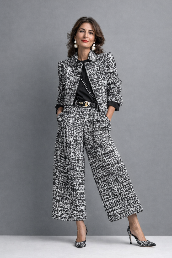 Eloise | Women's Textured Two-Piece Set