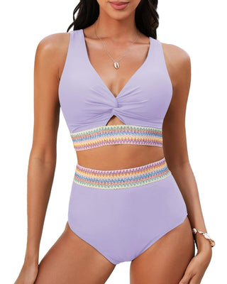 Nadine | Contrast-Stripe Bikini