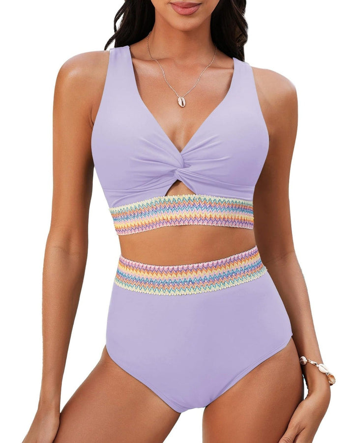 Nadine | Contrast-Stripe Bikini