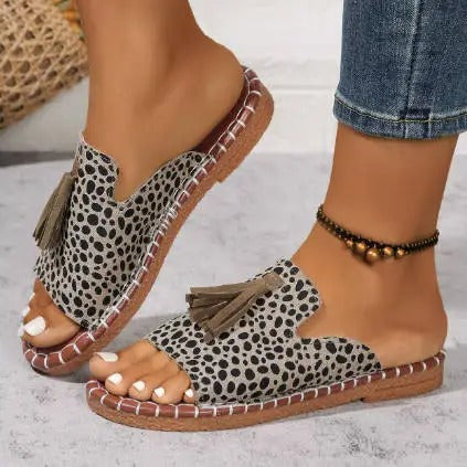 Lorraine | Boho Tassel Sandals