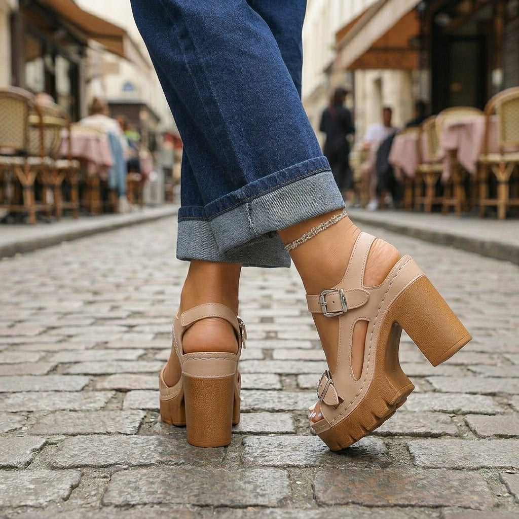 Paula | Everyday Sandals with Heel