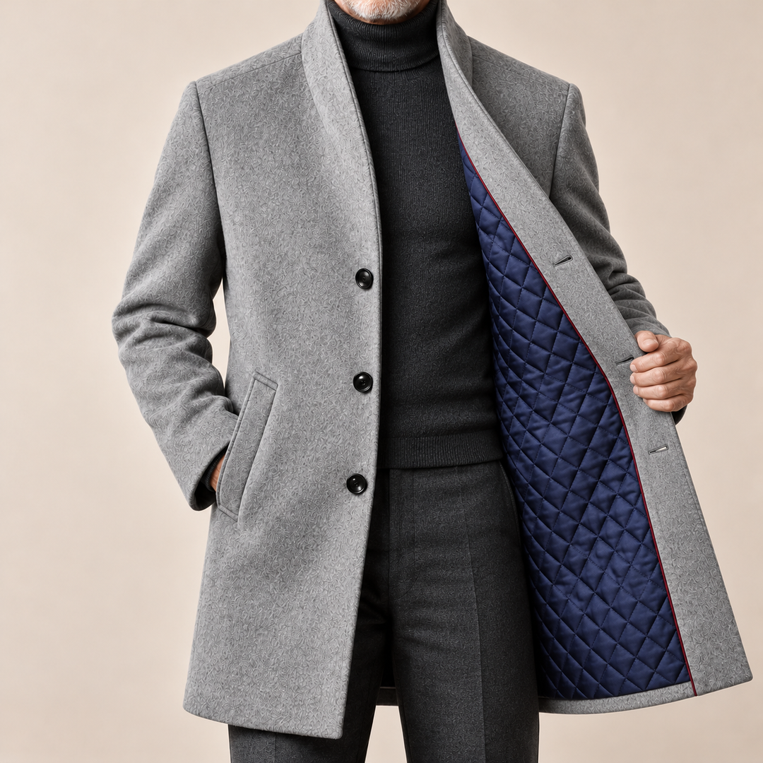 Sebastian | Quilted Longline Overcoat