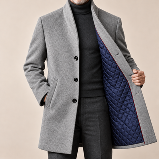 Sebastian | Quilted Longline Overcoat