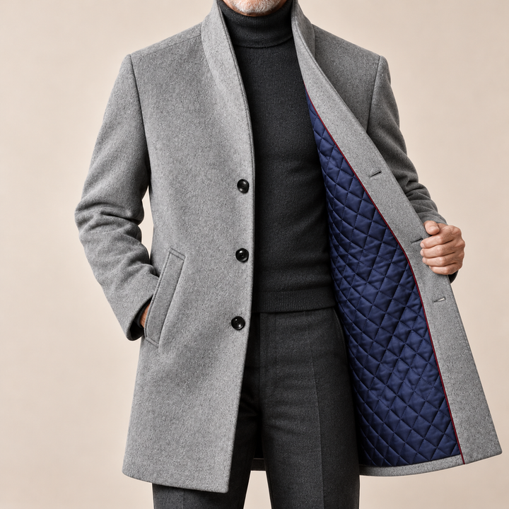 Sebastian | Quilted Longline Overcoat