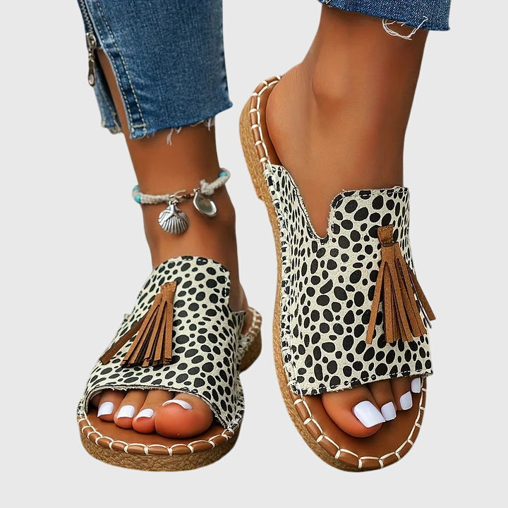 Lorraine | Boho Tassel Sandals