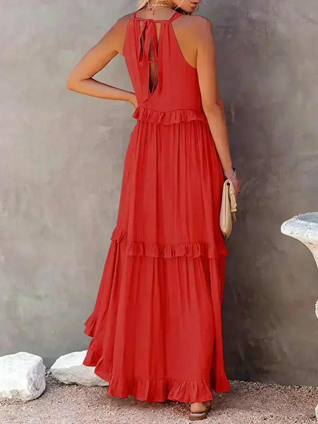 Lou | Elegant Sleeveless Dress with Ruffles