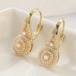 Elegant Pearl Bloom Earrings