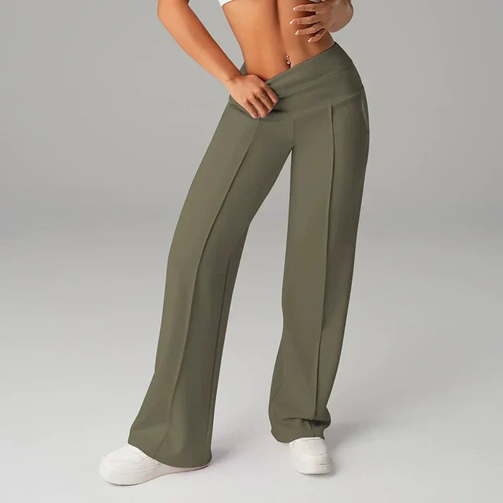 Alba | Straight-Cut Wide-Leg Pants