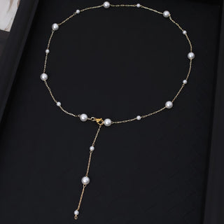 Elegant Sky Pearl Necklace