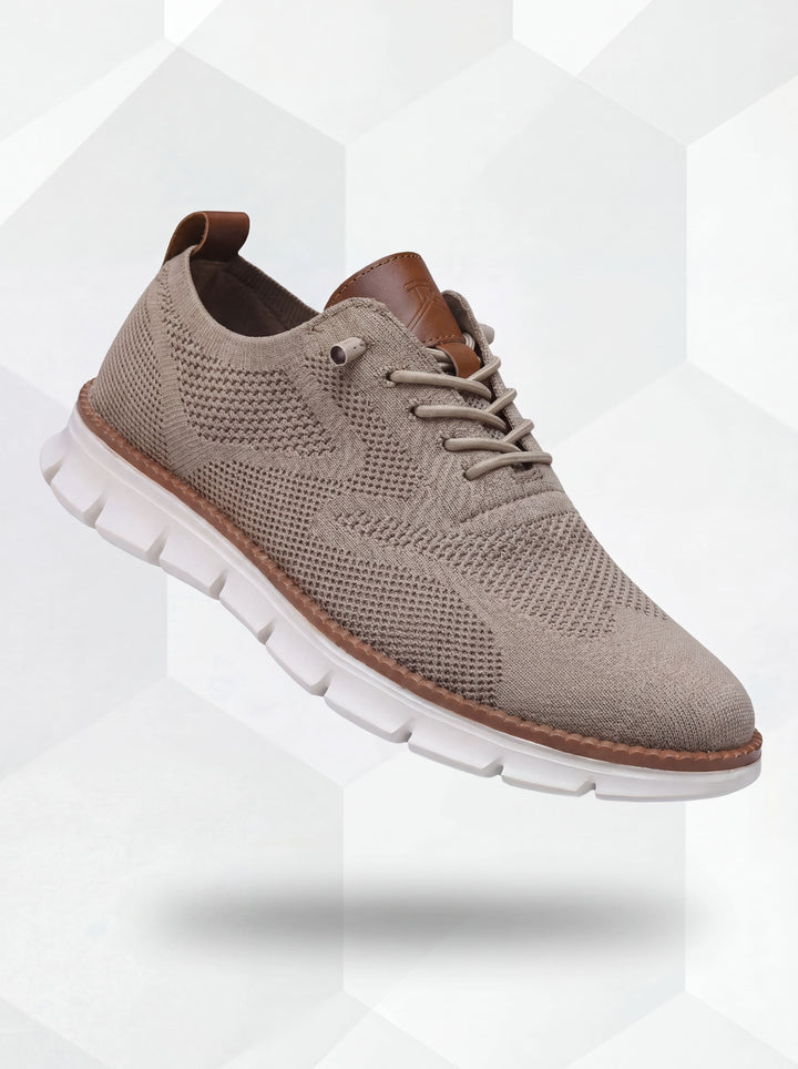 Robin | Breathable Everyday Shoes – Khaki-White
