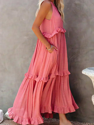 Lou | Elegant Sleeveless Dress with Ruffles