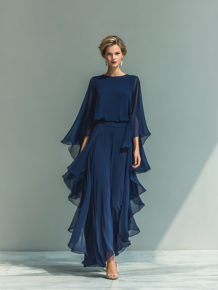 Kaia | Flowing Chiffon Maxi Dress
