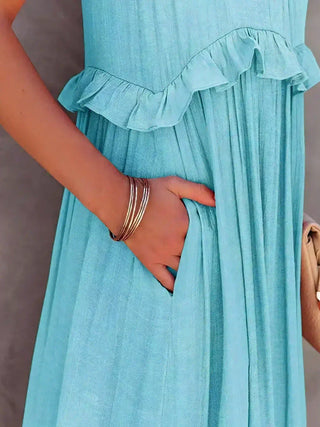 Lou | Elegant Sleeveless Dress with Ruffles