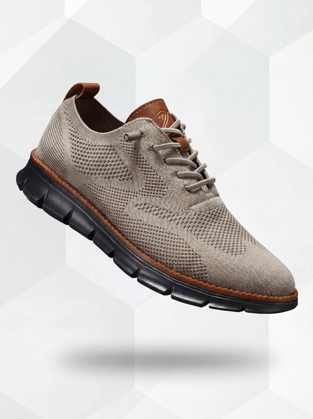 Stefan | Breathable Everyday Shoes Khaki-Black