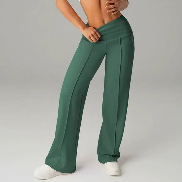 Alba | Straight-Cut Wide-Leg Pants
