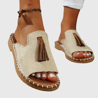 Lorraine | Boho Tassel Sandals