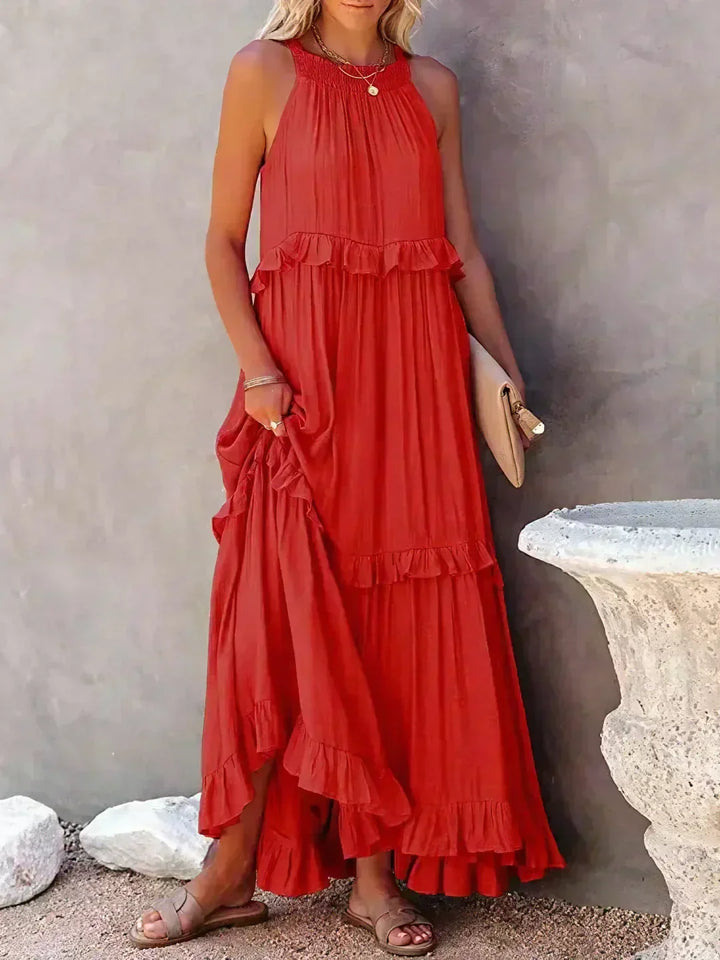Lou | Elegant Sleeveless Dress with Ruffles